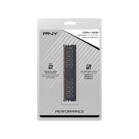 رم دسکتاپ DDR4 پی ان وای مدل PNY 2666MHz CL19 Single ظرفیت 16 گیگابایت