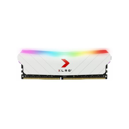 رم دسکتاپ DDR4 پی ان وای مدل XLR8 RGB Gaming 3200MHz CL16 White Single ظرفیت 8 گیگابایت