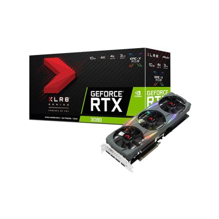کارت گرافیک پی ان وای مدل RTX 3080 XLR8 Gaming UPRISING EPIC-X RGB ظرفیت 10 گیگابایت