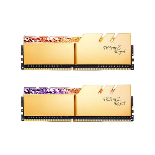 رم دسکتاپ جی اسکیل مدل Trident Z Royal gold CL18 4000Mhz Dual ظرفیت 64 گیگابایت