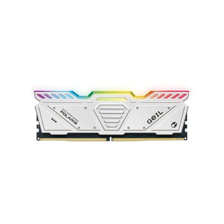 رم کامپیوتر گیل مدل POLARIS RGB White DDR5 32GB 4800Mhz CL40 ظرفیت 32 گیگابایت