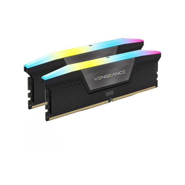 رم دسکتاپ کورسیر مدل VENGEANCE RGB DDR5 (2x16GB) CL40 5600Mhz ظرفیت 32 گیگابایت