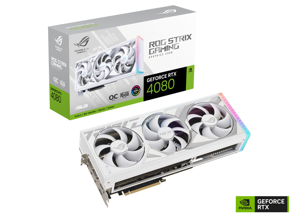 ASUS ROG Strix GeForce RTX 4080 O16G White EDITION