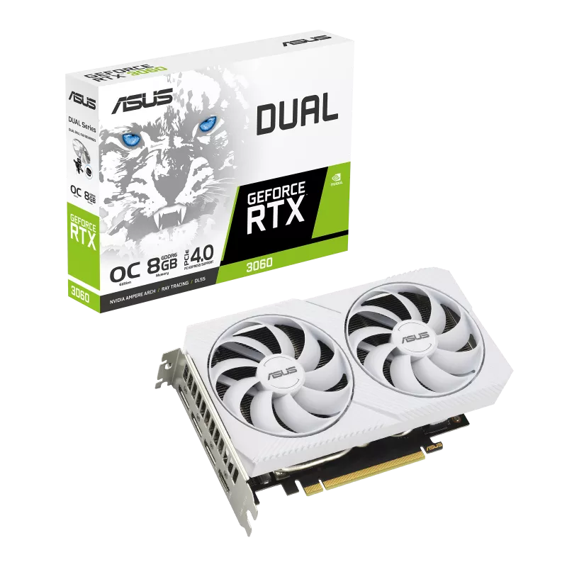ASUS Dual GeForce RTX 3060 White OC Edition 8GB Graphic Card